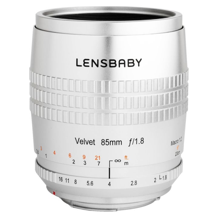 Lensbaby Velvet 85mm f/1.8 Lens for Fujifilm X-Mount (Silver)