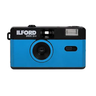Ilford SPRITE 35-II Reusable Camera - Black & Blue + XP2 24 Film