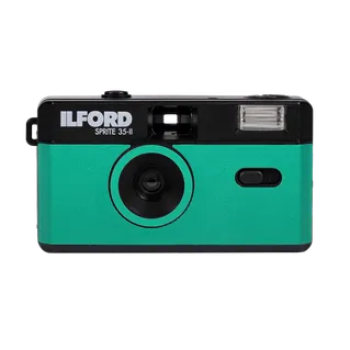 Ilford SPRITE 35-II Reusable Camera - Black & Teal + XP2 24 Film