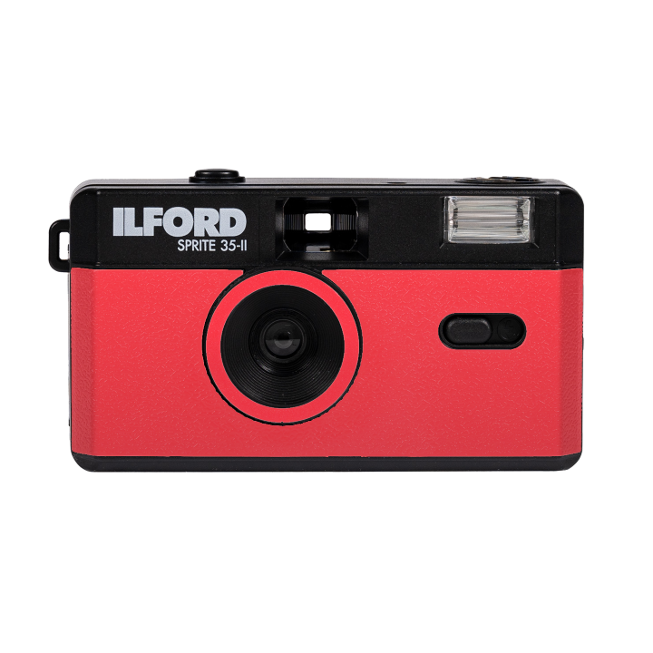 Ilford SPRITE 35-II Reusabl Film Camera - Black & Red