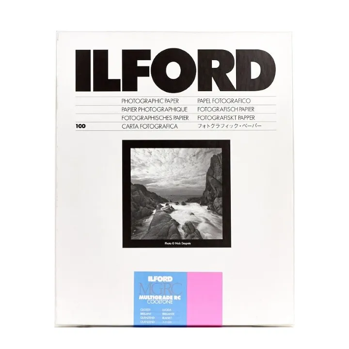 Ilford Multigrade RC Cooltone Glossy 5x7" 100 Sheets Darkroom Paper MGRCCT1M