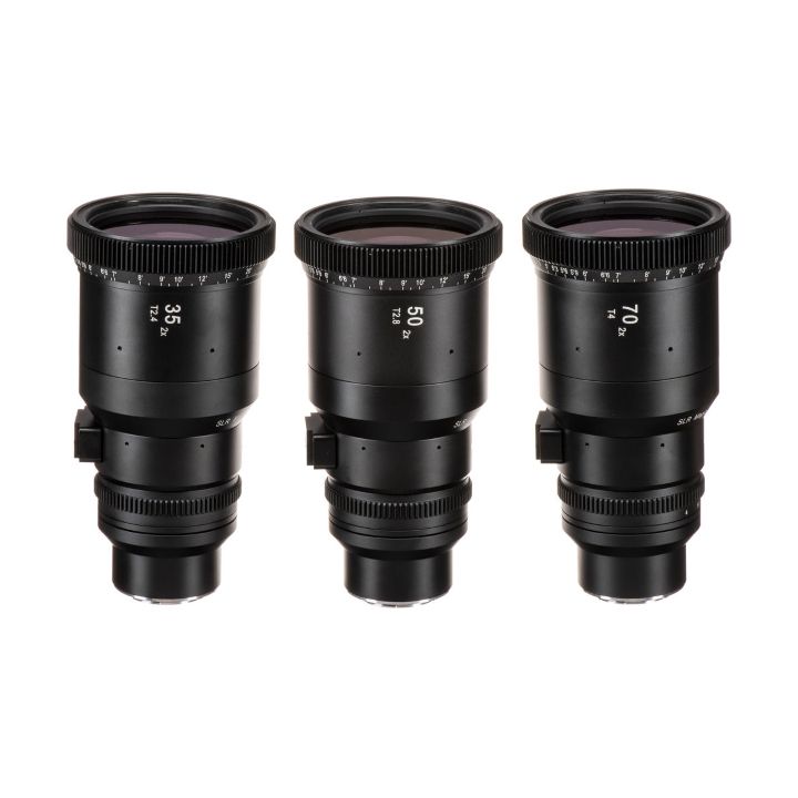 SLR Magic Cine 2x Set 35/50/70 In case, Hood, Adaptors Lens Support MFT Mount