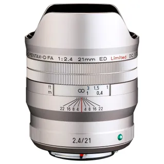 Pentax-D HD FA 21mm f/2.4 ED Limited DC WR Lens - Silver