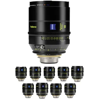 Zeiss Supreme Prime Radiance 11 Lens Set PL 18/21/25/29/35 /40/50/65/85/100/135mm Feet