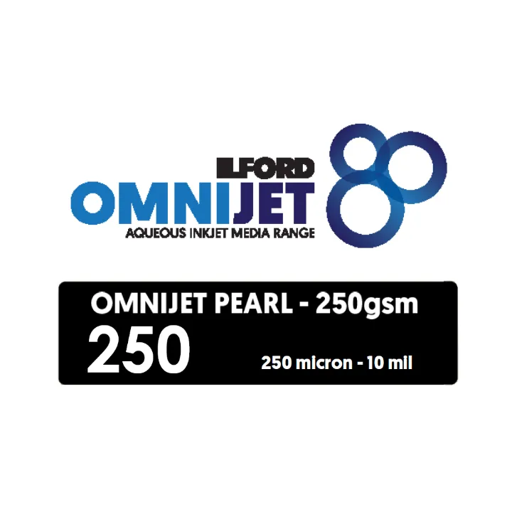 Ilford OMNIJET Pearl Kiosk 250gsm 8" x 100m  - 2 x Rolls for EPSON SL-D3000