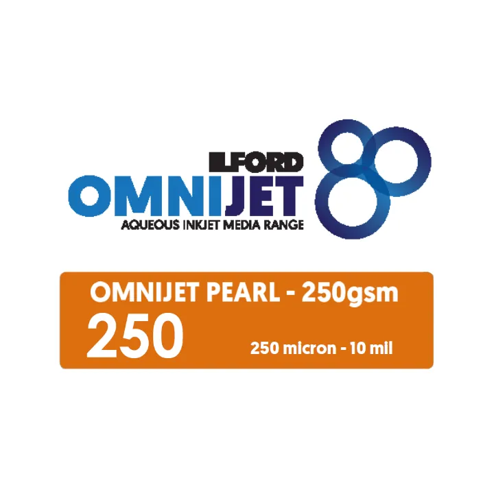Ilford OMNIJET Pearl Kiosk 250gsm 8" x 65m - 2 x Rolls for EPSON SL-D800