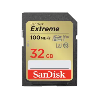 SanDisk Extreme SDHC 32GB 100MB/s R 60MB/s W UHS-I U3 C10 V30 Card **