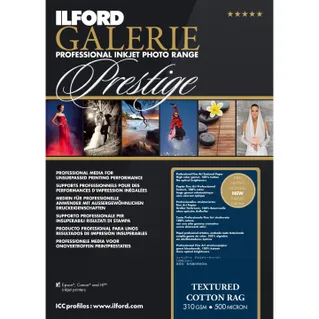 Ilford Galerie Textured Cotton Rag Paper Sheets (310GSM)