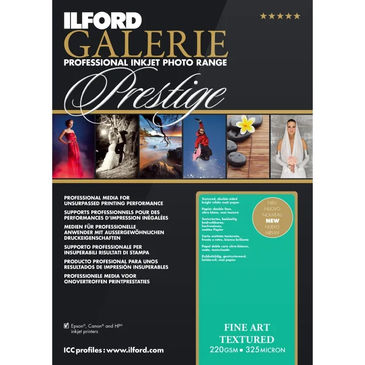 Ilford Galerie Fine Art Textured 220gsm A4 25 Sheets GPFAT