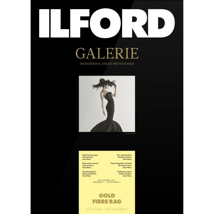 Ilford Galerie Gold Fibre Rag 4x6" 50 Sheets