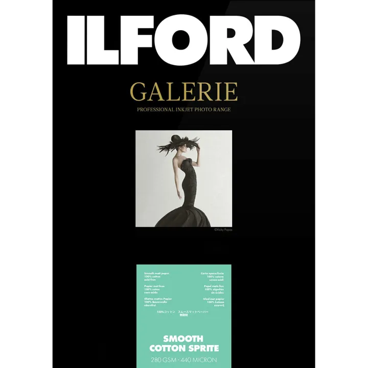 Ilford Galerie Smooth Cotton Sprite 280gsm A2 25 Sheets