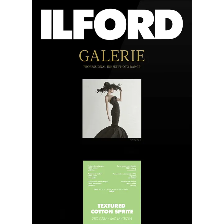 Ilford Galerie Textured Cotton Sprite 280gsm 4x6" 50 Sheets