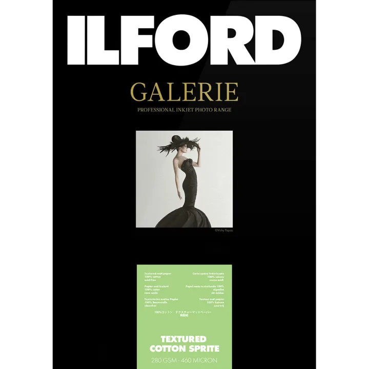 Ilford Galerie Textured Cotton Sprite 280gsm 5x7" 50 Sheets