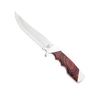 Bear & Son 9 1/4" Trophy Hunter Knife with Rosewood Handle & Leather Sheath