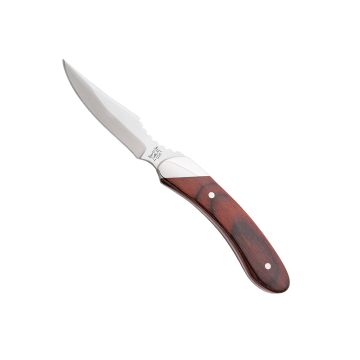 Bear & Son 6 3/4" Caper Fixed Blade Knife with Leather Sheath