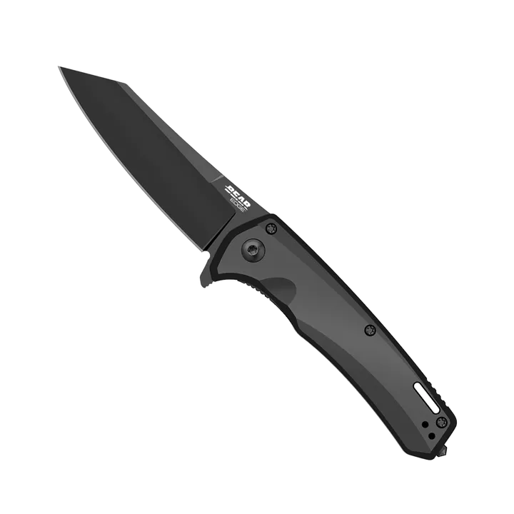 Bear Edge 4 1/2" Blk Alu Side Liner w/ Reverse Tanto Blade & Glass Breaker