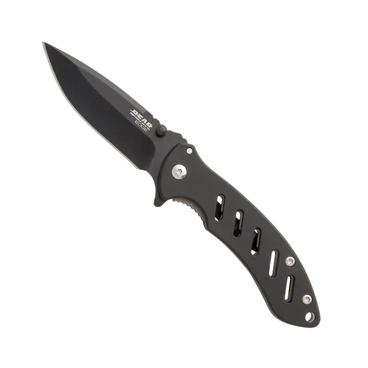 Bear Edge Brisk 1.0 4 1/16" Dark Grey Lock Folder Knife in True Timber Midnight Camo