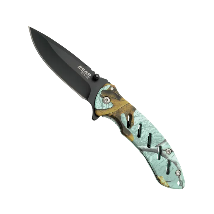 Bear Edge Brisk 1.0 4 1/16" Folding Knife in True Timber Rift Camo