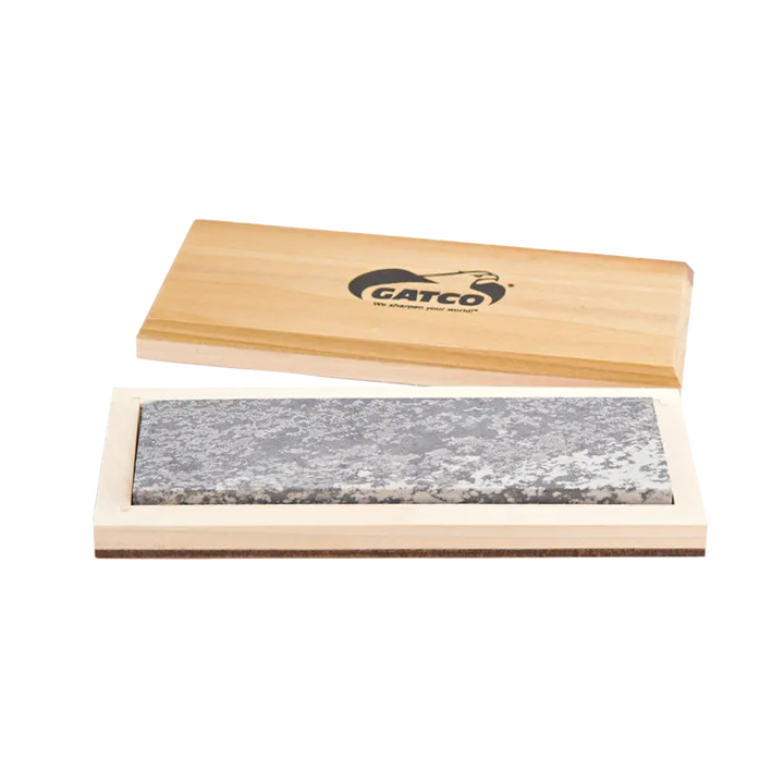 Gatco 6" 100% Natural Soft Arkansas Stone in Wood Storage Box