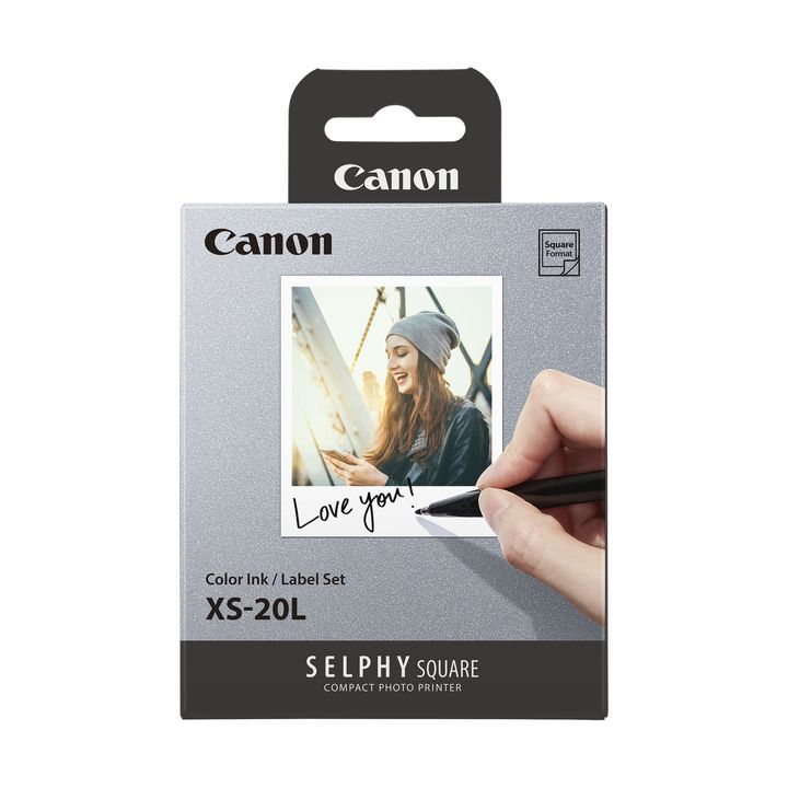 Canon Selphy Square XS-20L Colour Ink Label Set 20 Sheets