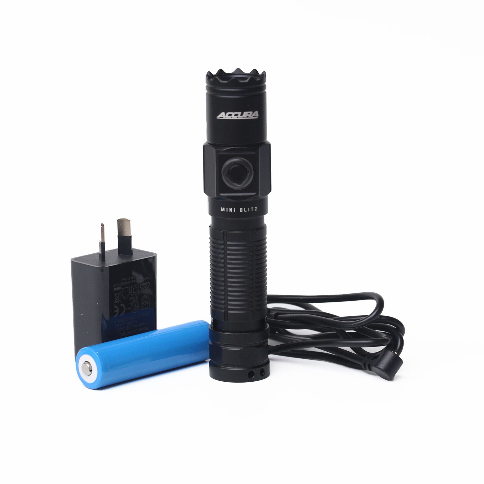 Accura Mini Blitz 950 Lumens LED Torch with Battery & Charger