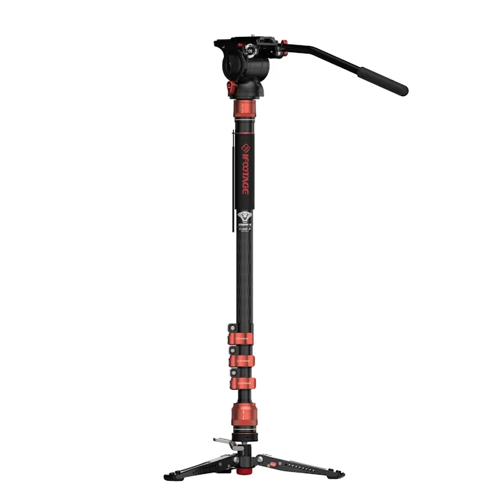 iFootage Cobra 3 C180F-P Monopod & Komodo K5S Fluid Head Bundle