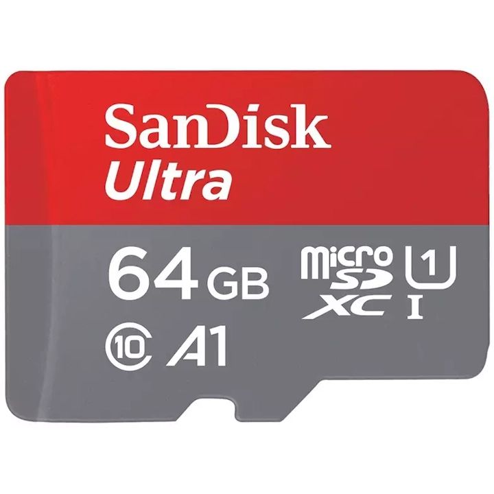 SanDisk Ultra microSDXC 64GB 140MB/s R UHS-I U1 C10 A1 Card