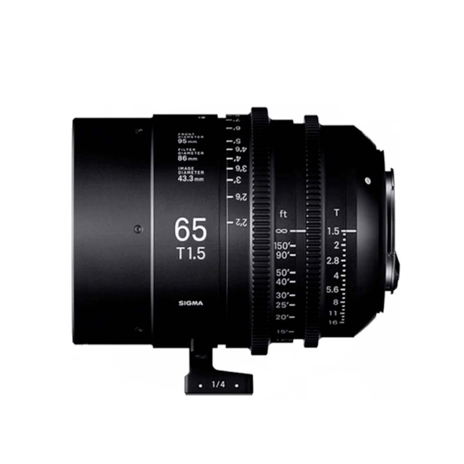 Sigma 65mm T1.5 Cine Lens for Canon EF Mount