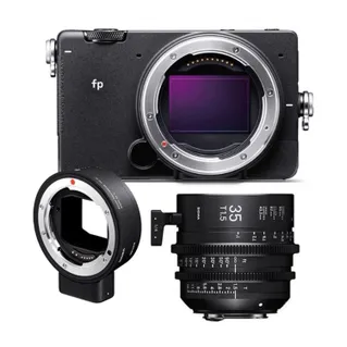 Sigma FP Digital Camera Kit - 35mm T1.5 Cine Lens EF-Mount & MC-21 Adapter
