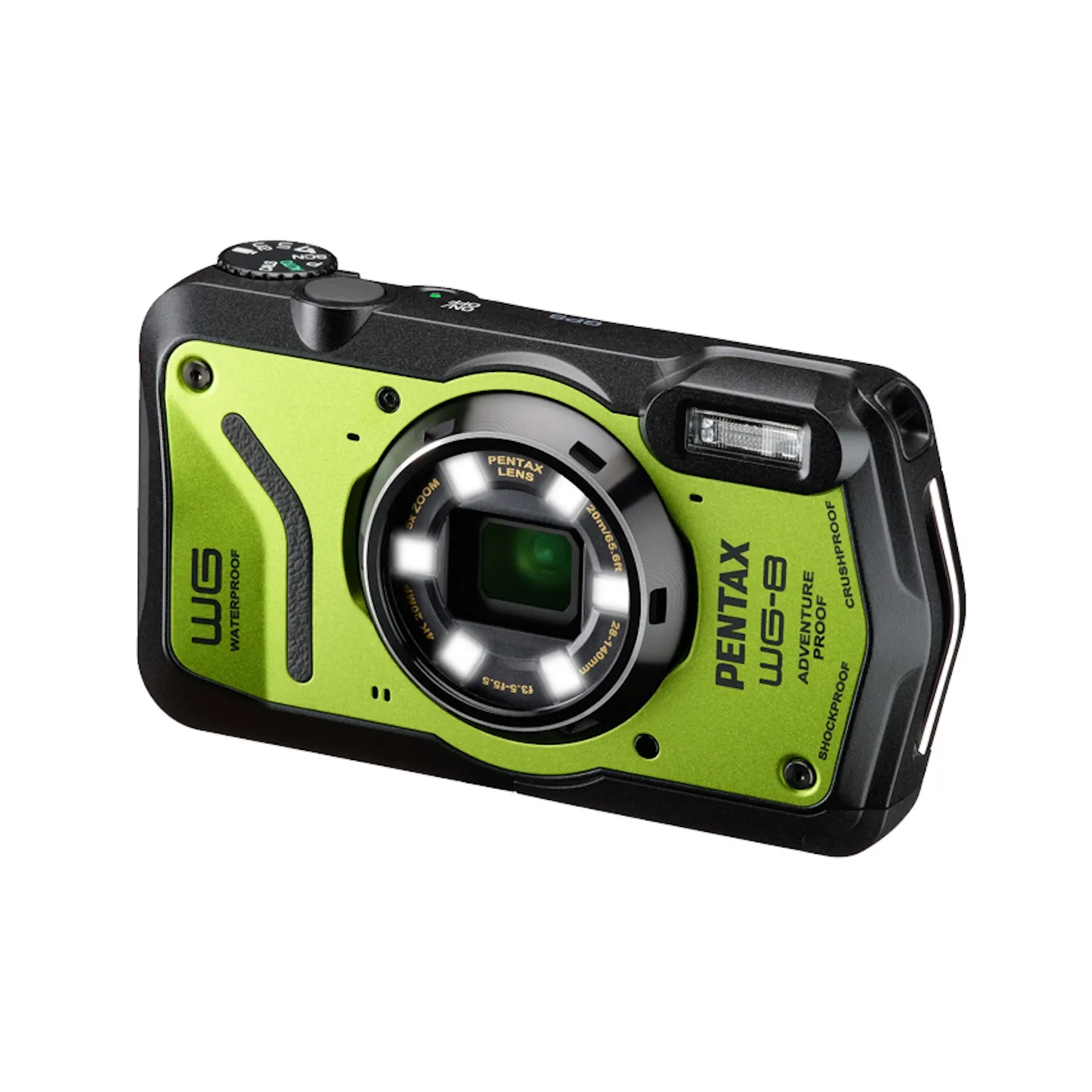 Pentax WG-8 Waterproof Compact Camera - Green