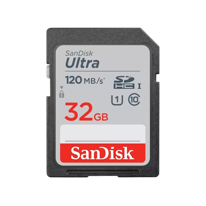 SanDisk Ultra SDHC SDUN4 C10 UHS-I 32GB Card - 120MB/s R