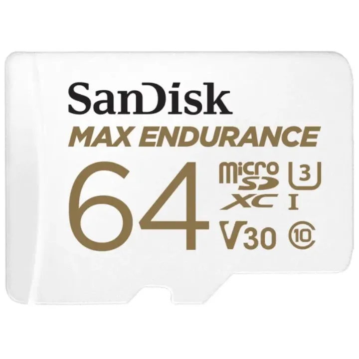 SanDisk MAX ENDURANCE 64gb microSD Card R100 W40