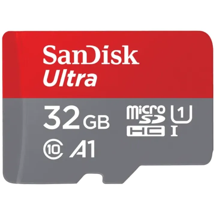 SanDisk Ultra microSDHC 32GB 120MB/s R UHS-I U1 C10 A1 Card