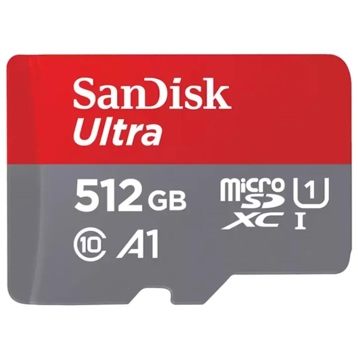 SanDisk Ultra MicroSDXC 512GB 150MB/s R UHS-I U1 C10 Card - SD ADAPTER