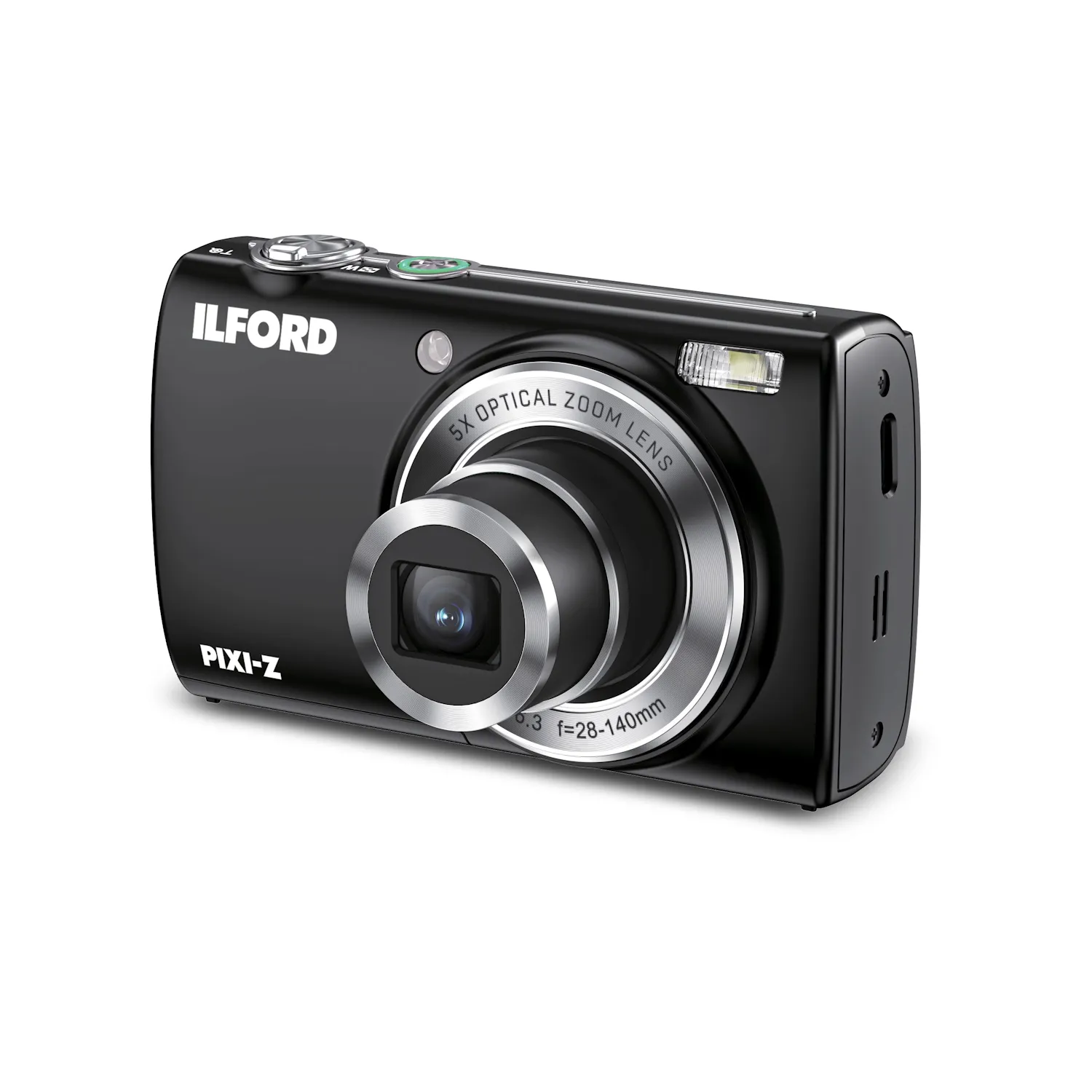 ILFORD PIXI-Z Digital Camera 5x Zoom – Black