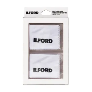 Ilford Microfibre Cleaning Cloth Twin Pack - White