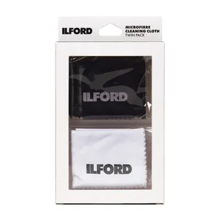 Ilford Microfibre Cleaning Cloth Twin Pack - Black & White