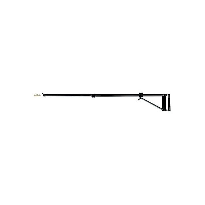 Manfrotto Wall Mounted Lighting Boom Arm 1.2m to 2.1m Black