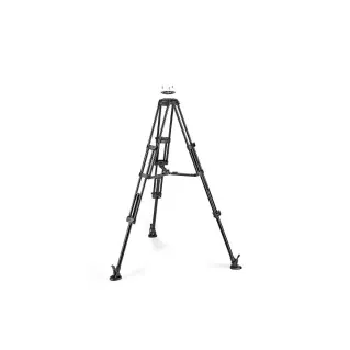 Manfrotto Aluminium Twin Leg Video Tripod with Mid-level Spreader 100/75mm Bowl
