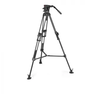 Manfrotto 526 and 645 Fast Twin Aluminium 2-in-1 Video Tripod System