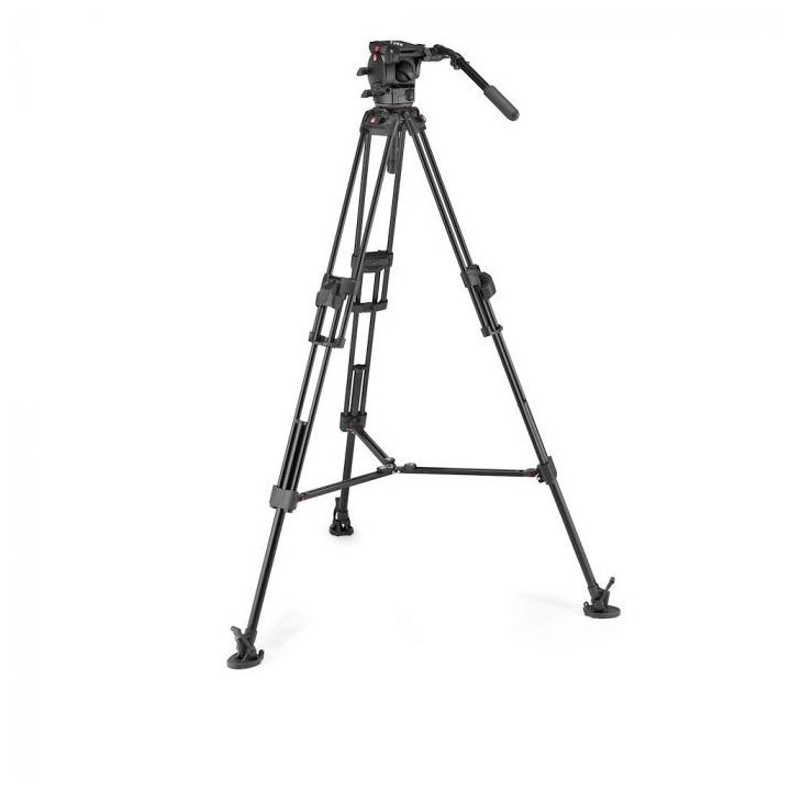 Manfrotto 526 and 645 Fast Twin Aluminium 2-in-1 Video Tripod System