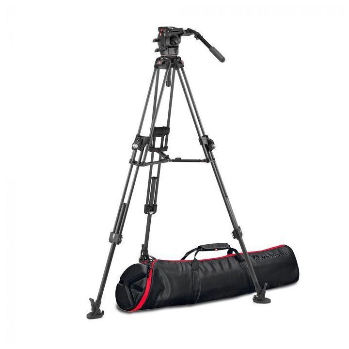 Manfrotto 526 and 645 Fast Twin Carbon Fibre 2-in-1 Video Tripod System