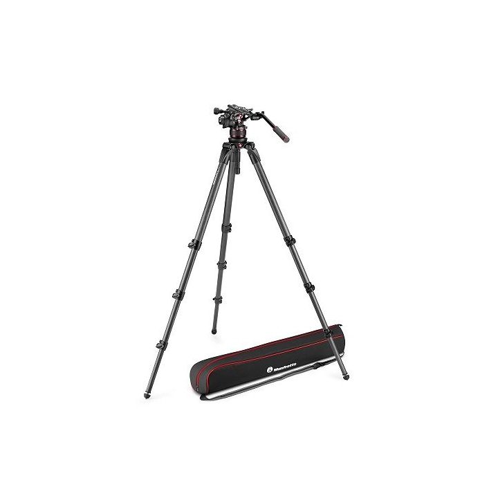 Manfrotto Nitrotech 612 Fluid Video Head and 536 Carbon Fibre Single Leg Tripod