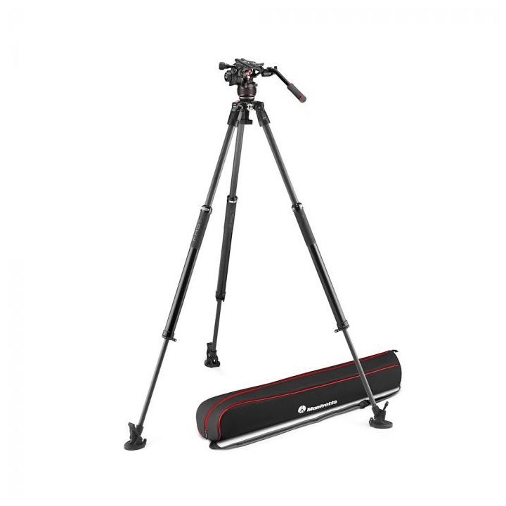 Manfrotto Nitrotech 612 Fluid Video Head & 635 Fast Single Leg Carbon Fibre Tripod