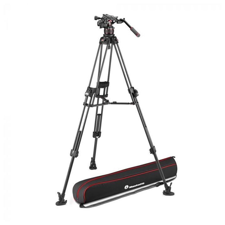 Manfrotto Nitrotech 612 and 645 Fast Twin Carbon Fibre Tripod with Mid Spreader