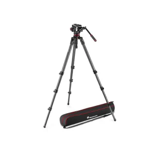 Manfrotto 504X Fluid Video Head and 536 Carbon Fibre Single Leg Tripod