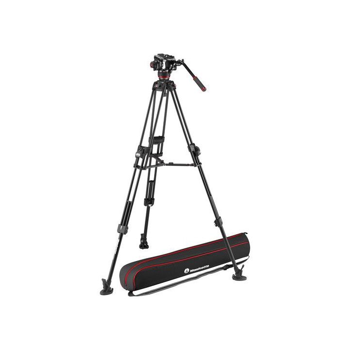 Manfrotto 504X Fluid Video Head and 645 Fast Twin Aluminium Tripod