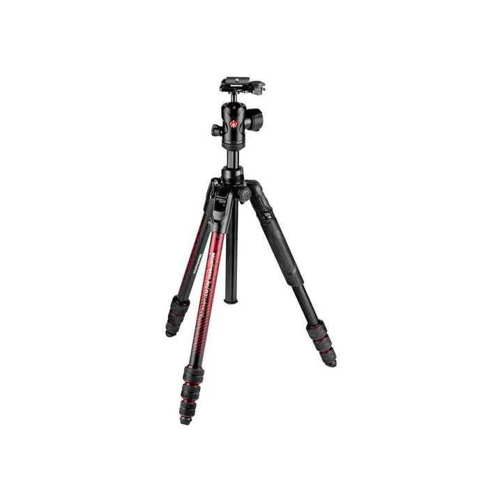 Manfrotto Befree Advanced Aluminium Travel Tripod with Ball Head and Twist Lock, Red