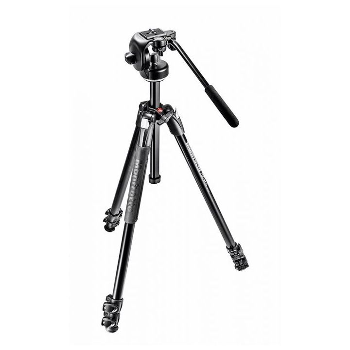 Manfrotto 290 Xtra Aluminium 3-Section Tripod with 2-Way Fluid Head