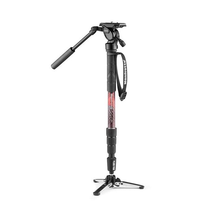 Manfrotto Element MII Aluminium Video Monopod Kit with Fluid Head